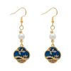 Classical-Earrings-Women-Blue-Smart-Pearl-Earrings-4 Classical Earrings Women Blue Smart Pearl Earrings
