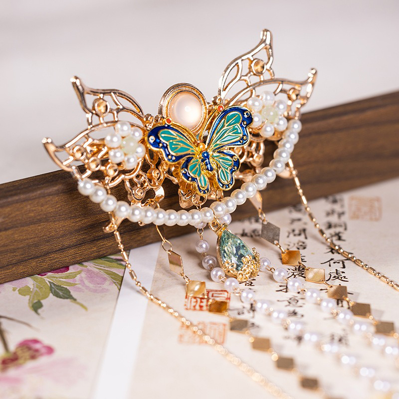 Long-Tassel-Hanfu-Hairpin-Butterfly-Vintage-Hair-Accessories-2 Long Tassel Hanfu Hairpin Butterfly Vintage Hair Accessories