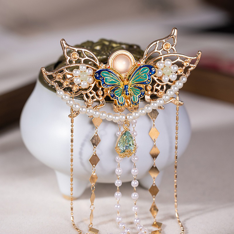 Long-Tassel-Hanfu-Hairpin-Butterfly-Vintage-Hair-Accessories-3 Long Tassel Hanfu Hairpin Butterfly Vintage Hair Accessories