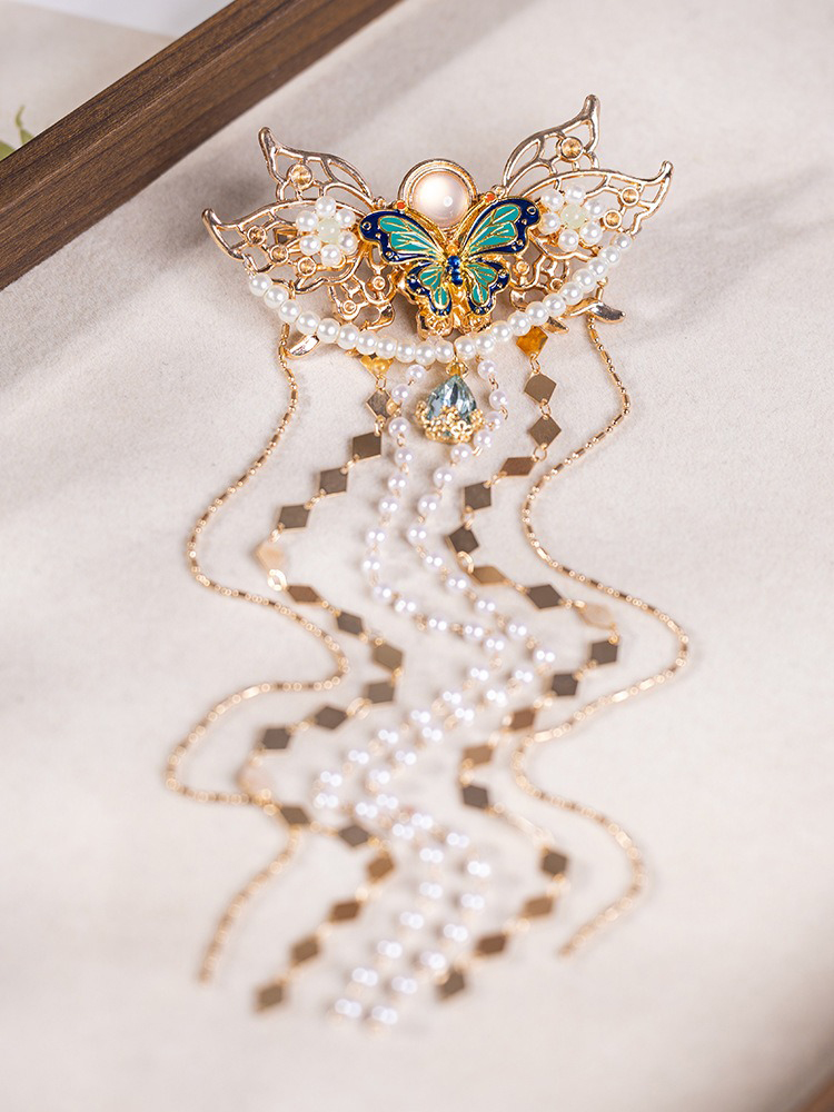 Long Tassel Hanfu Hairpin Butterfly Vintage Hair Accessories