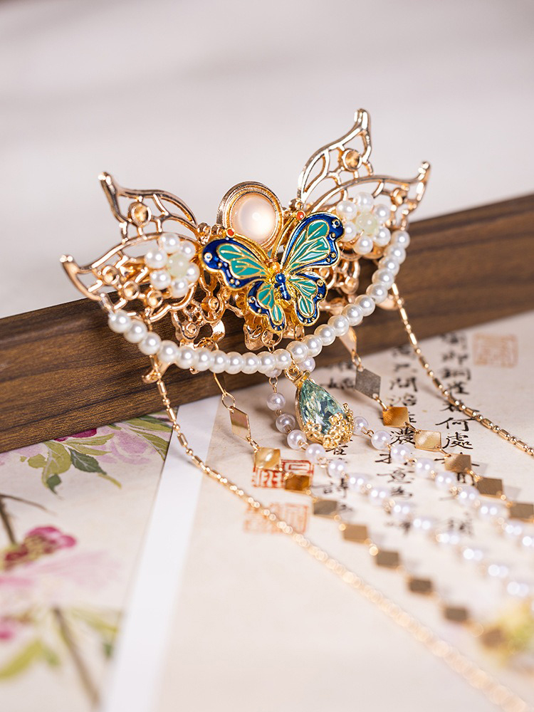 Long Tassel Hanfu Hairpin Butterfly Vintage Hair Accessories