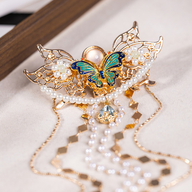 Long Tassel Hanfu Hairpin Butterfly Vintage Hair Accessories
