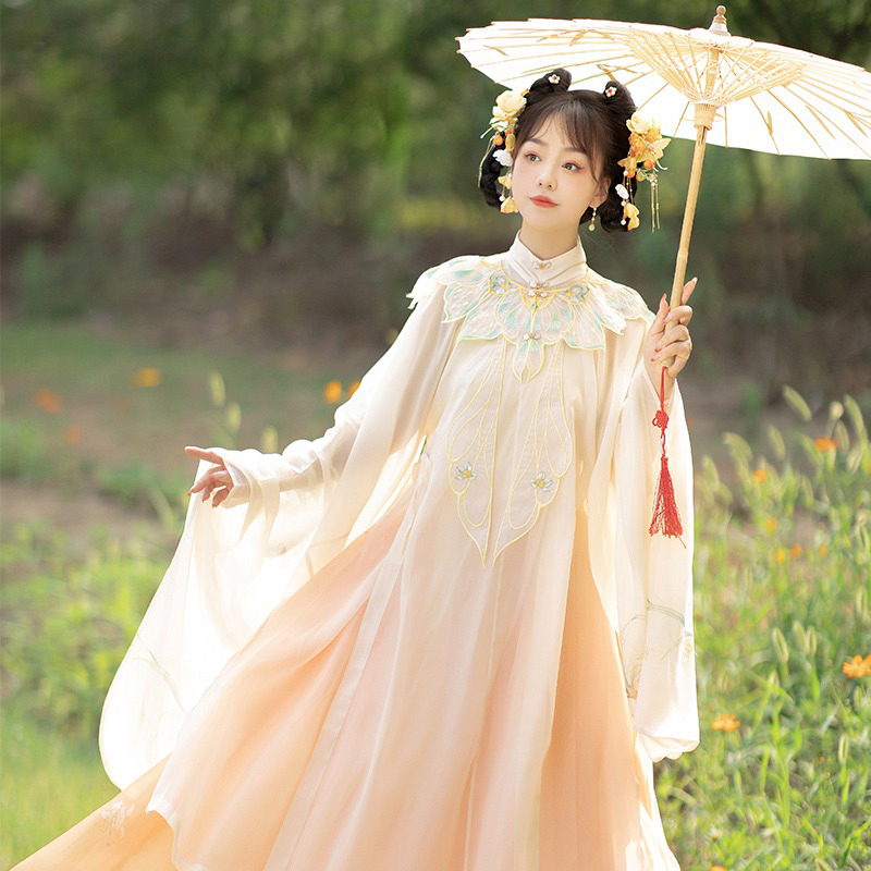 Ming-Dynasty-Thin-Women-Summer-Traditional-Hanfu-Yunjian-Retro-Costume-3 Ming Dynasty Thin Women Summer Traditional Hanfu Yunjian Retro Costume
