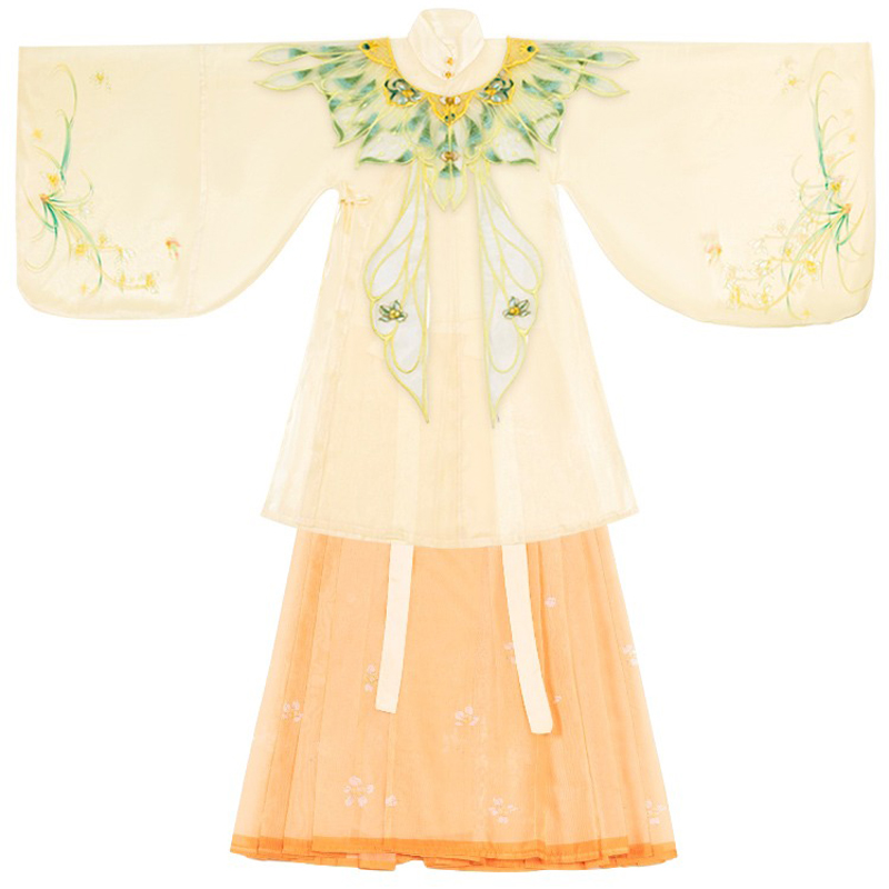 Ming-Dynasty-Thin-Women-Summer-Traditional-Hanfu-Yunjian-Retro-Costume-4 Ming Dynasty Thin Women Summer Traditional Hanfu Yunjian Retro Costume