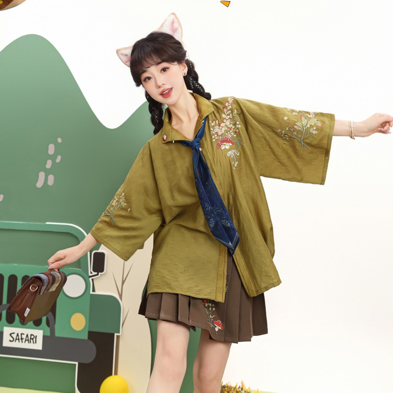 Ming-Hanfu-Fashion-Sets-Ma-Mian-Skirt-Summer-Suit-3 Ming Hanfu Fashion Sets Ma Mian Skirt Summer Suit