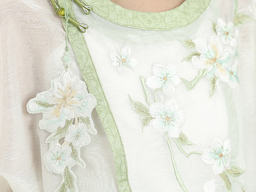 Summer Women Song Dynasty Round Neck Hanfu Daily Shorts Songku