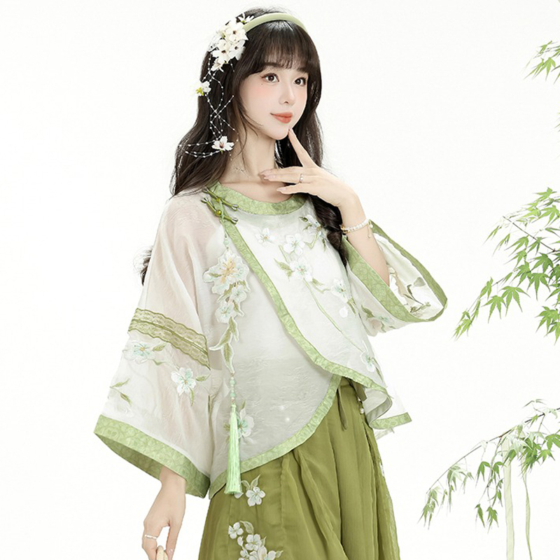 Summer-Women-Song-Dynasty-Round-Neck-Hanfu-Daily-Shorts-Songku-4 Summer Women Song Dynasty Round Neck Hanfu Daily Shorts Songku