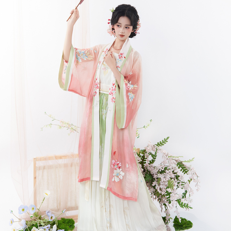 Summer-Women-Song-Hanfu-Fairy-Daily-Pink-Set-1 Summer Women Song Hanfu Fairy Daily Pink Set