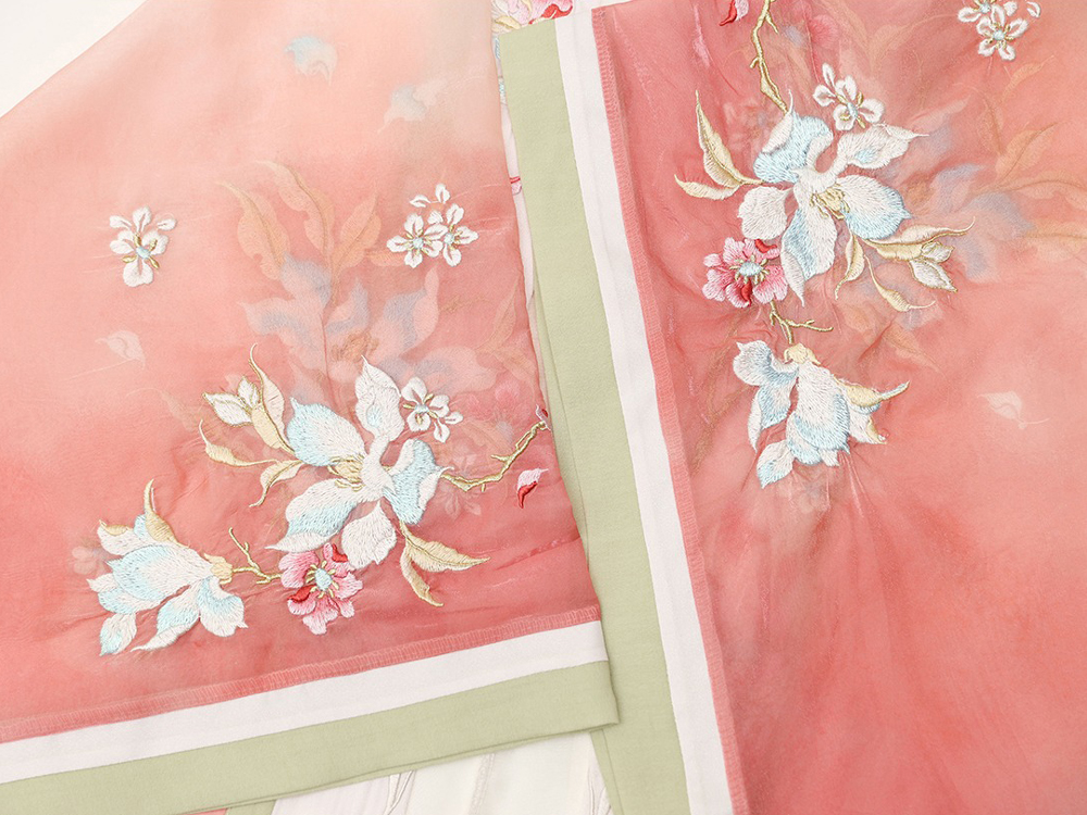 Summer Women Song Hanfu Fairy Daily Pink Set