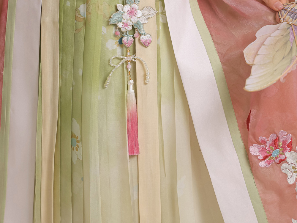 Summer Women Song Hanfu Fairy Daily Pink Set