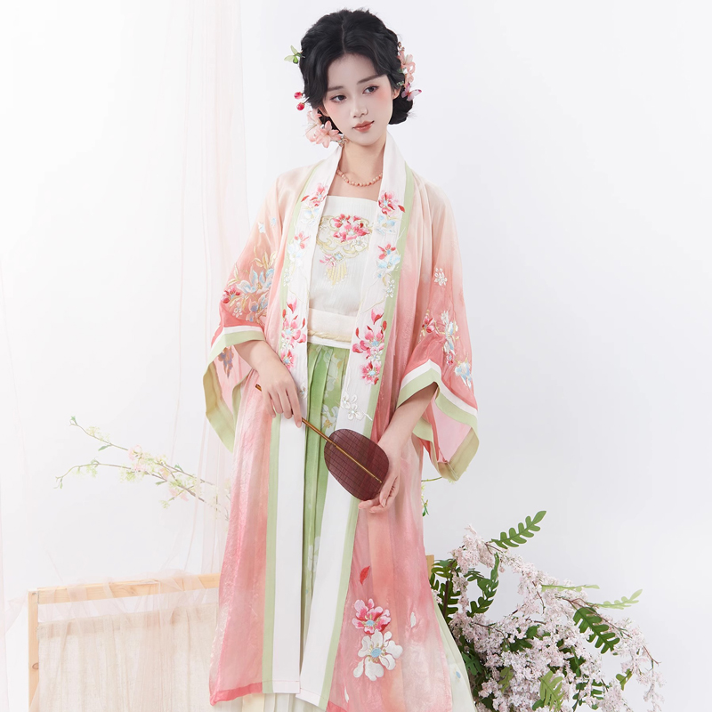 Summer-Women-Song-Hanfu-Fairy-Daily-Pink-Set-2 Summer Women Song Hanfu Fairy Daily Pink Set
