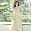 Women-Cheongsam-Suit-Summer-Daily-Song-Pants-Chinese-Style-Clothing-3 Camellia Grace
