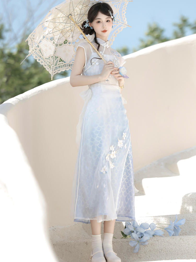 Women Classical Dress Han Element Daily Commuter Set