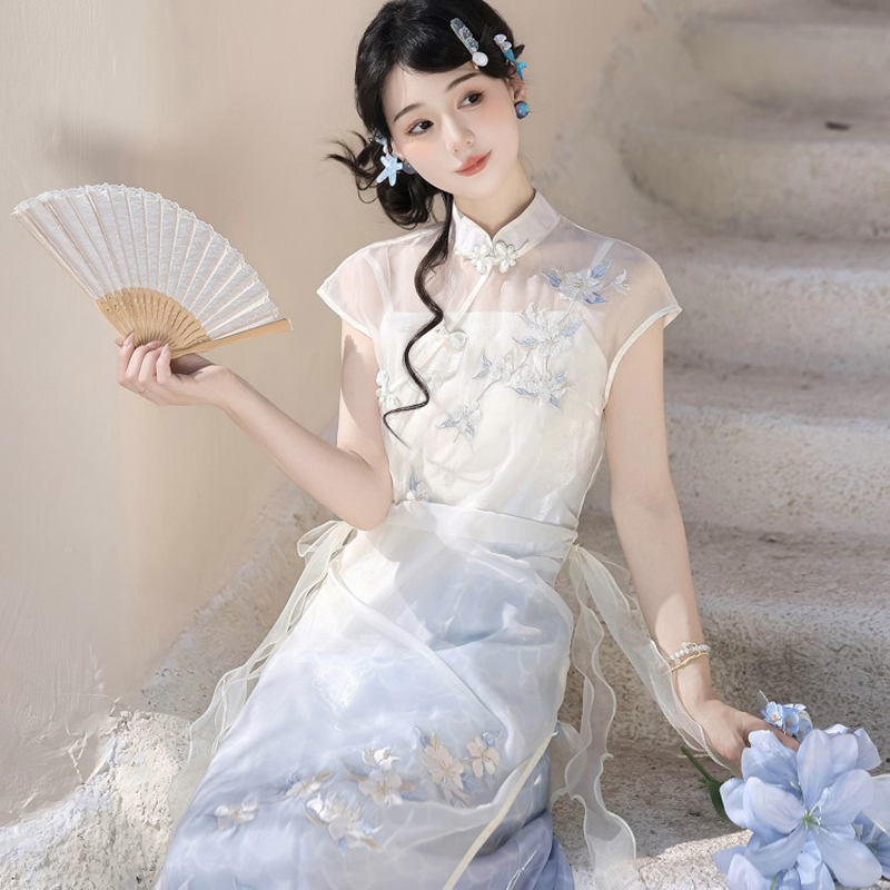 Women-Classical-Dress-Han-Element-Daily-Commuter-Set-4 Women Classical Dress Han Element Daily Commuter Set