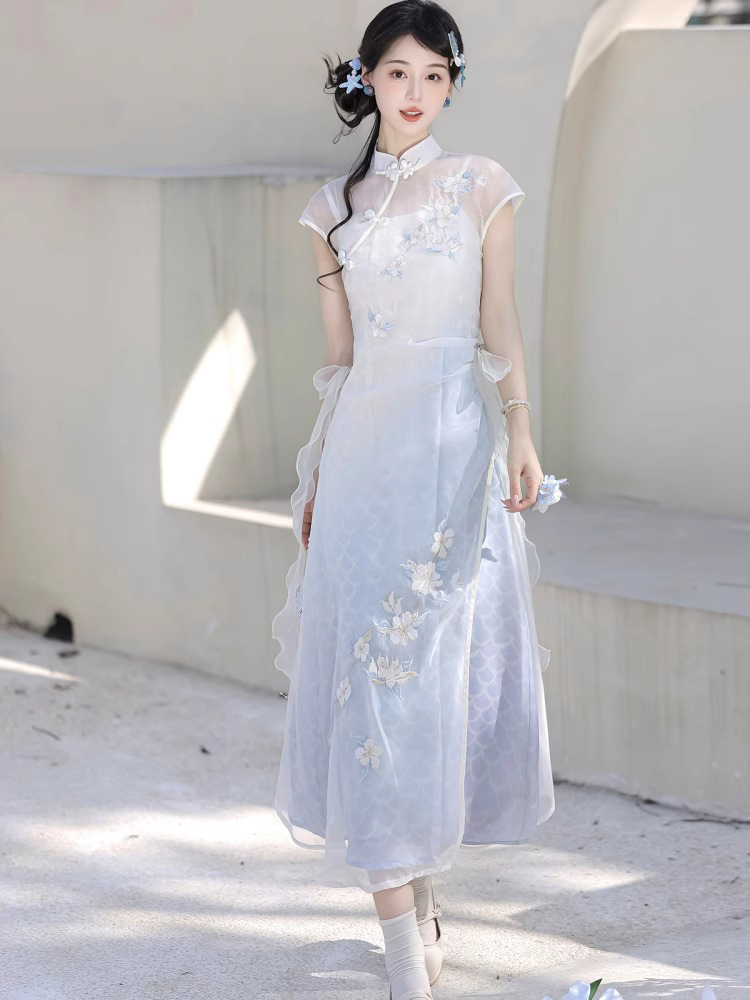 Women Classical Dress Han Element Daily Commuter Set