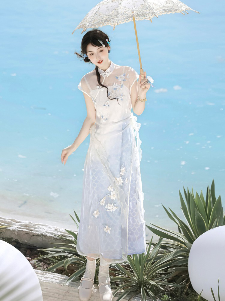 Women Classical Dress Han Element Daily Commuter Set