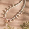 Women-Lotus-Necklace-Simple-Summer-Vintage-Accessories-2 Women Lotus Necklace Simple Summer Vintage Accessories