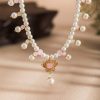 Women-Lotus-Necklace-Simple-Summer-Vintage-Accessories-4 Women Lotus Necklace Simple Summer Vintage Accessories
