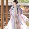 Women-Spring-Tang-Dynasty-Hanfu-Qixiong-Shanqun-Purple-Embroidered-Skirt-4 Women Spring Tang Dynasty Hanfu Qixiong Shanqun Purple Embroidered Skirt