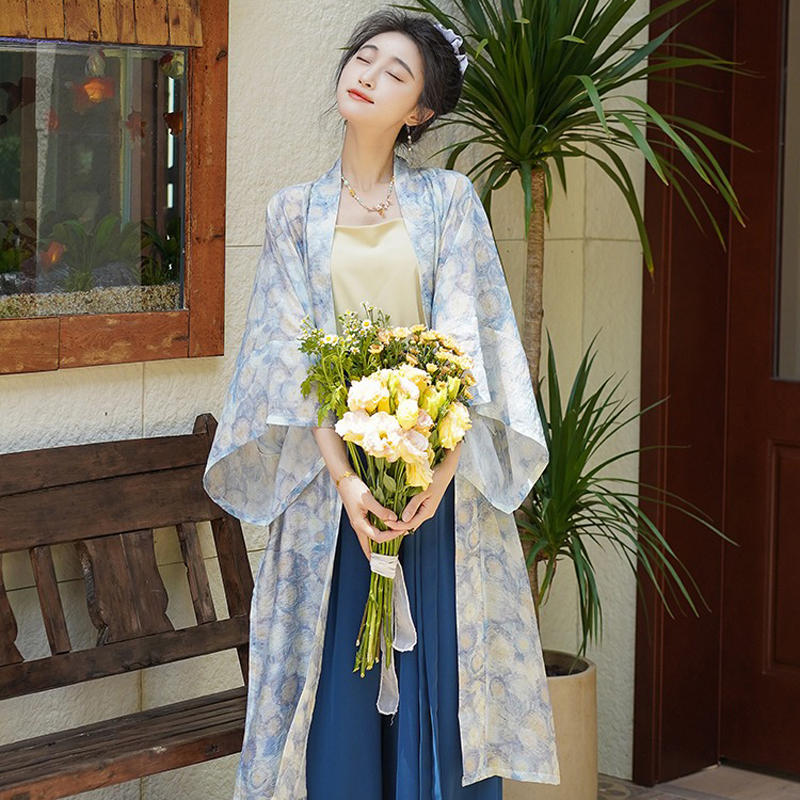 Women-Summer-Hanfu-Song-Style-Daily-Casual-Wear-1 Floral Drift