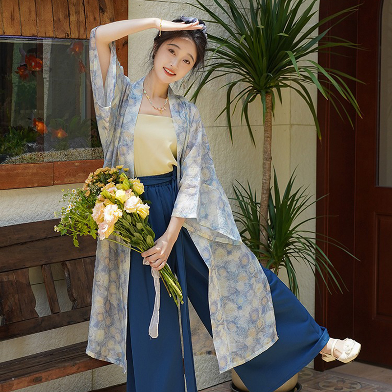 Women-Summer-Hanfu-Song-Style-Daily-Casual-Wear-2 Floral Drift
