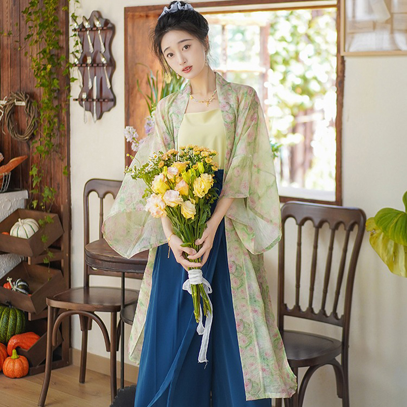 Women-Summer-Hanfu-Song-Style-Daily-Casual-Wear-3 Floral Drift