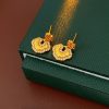 Auspicious-Clouds-Good-Fortune-Lock-Ear-Studs-Women-Niche-Cheongsam-Earrings-3 Auspicious Clouds Good Fortune Lock Ear Studs Women Niche Cheongsam Earrings
