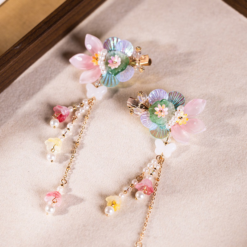 Children-Hanfu-Hair-Clip-Lotus-Goldfish-Tassel-Fairy-Hair-Accessories-2 Oriental Greenhorn