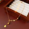 Fortune-Character-Gourd-Necklace-Vintage-Collarbone-Chain-3 Fortune Character Gourd Necklace Vintage Collarbone Chain