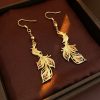 Golden-Phoenix-Ear-Hooks-Chinese-Versatile-Retro-Fashion-Cheongsam-Accessories-2 Golden Phoenix Ear Hooks Chinese Versatile Retro Fashion Cheongsam Accessories