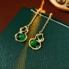 Gourd-Tassel-Earrings-Vintage-Green-Cheongsam-Accessories-1 Gourd Tassel Earrings Vintage Green Cheongsam Accessories