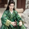 Men-Hanfu-Round-Collar-Robe-Green-Martial-Arts-Costume-2 Men Hanfu Round Collar Robe Green Martial Arts Costume