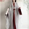 New-Style-Wide-Sleeve-Zhiju-Embroidered-Everyday-Martial-Arts-Fairy-Set-1 Crimson Mist