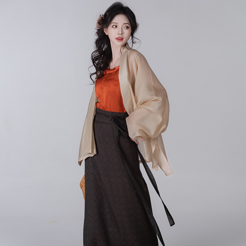 Women-Summer-Song-Dynasty-Hanfu-Daily-Fashion-Set-1 Women Summer Song Dynasty Hanfu Daily Fashion Set