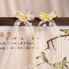 Yellow-Rose-Butterfly-Hanfu-Hair-Clips-Long-Fluttering-Ribbon-2 Rose Ribbon