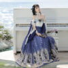 Fashionable-Hanfu-Ming-Dynasty-Mamian-Skirt-Unique-Niche-Clothing-for-Summer-2 Fashionable Hanfu Ming Dynasty Mamian Skirt Unique Niche Clothing for Summer