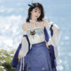 Fashionable-Hanfu-Ming-Dynasty-Mamian-Skirt-Unique-Niche-Clothing-for-Summer-4 Fashionable Hanfu Ming Dynasty Mamian Skirt Unique Niche Clothing for Summer