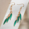 Green-Tassel-Flower-Bamboo-Leaf-Earrings-Simple-Hanfu-Earrings-1 Green Tassel Flower Bamboo Leaf Earrings Simple Hanfu Earrings