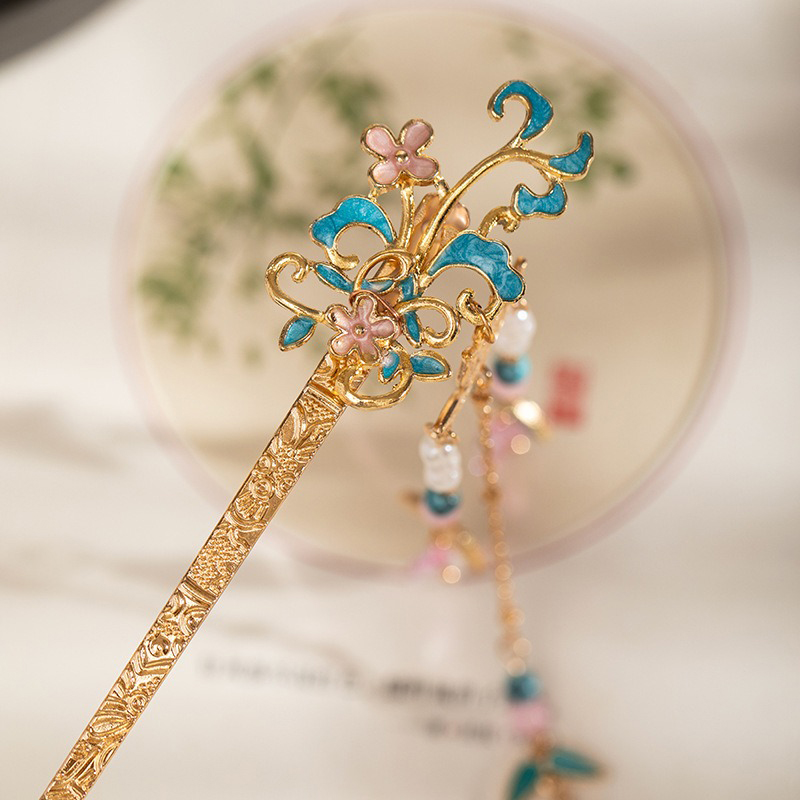 Hanfu-Long-Hairpin-Ladies-Elegant-Hair-Accessories-2 Hanfu Long Hairpin Ladies Elegant Hair Accessories