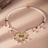 Hanfu-Necklace-Blue-Vintage-Yingluo-Pearl-Accessories-1 Serene Lock