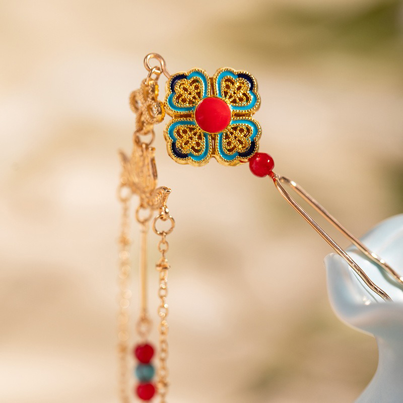Long-Tassel-Hanfu-Hairpin-Women-Vintage-Lotus-Hair-Accessories-3 Long Tassel Hanfu Hairpin Women Vintage Lotus Hair Accessories