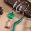 Ming-Dynasty-Hanfu-Accessories-Long-Tassel-Yingluo-Jade-Pendant-1 Ming Dynasty Hanfu Accessories Long Tassel Yingluo Jade Pendant