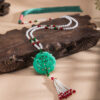 Ming-Dynasty-Hanfu-Accessories-Long-Tassel-Yingluo-Jade-Pendant-2 Ming Dynasty Hanfu Accessories Long Tassel Yingluo Jade Pendant