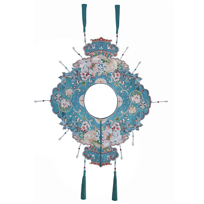 Ming-Dynasty-Hanfu-Yun-Jian-Accessories-Embroidered-Flower-Cloud-Shoulder-4 Ming Dynasty Hanfu Yun Jian Accessories Embroidered Flower Cloud Shoulder