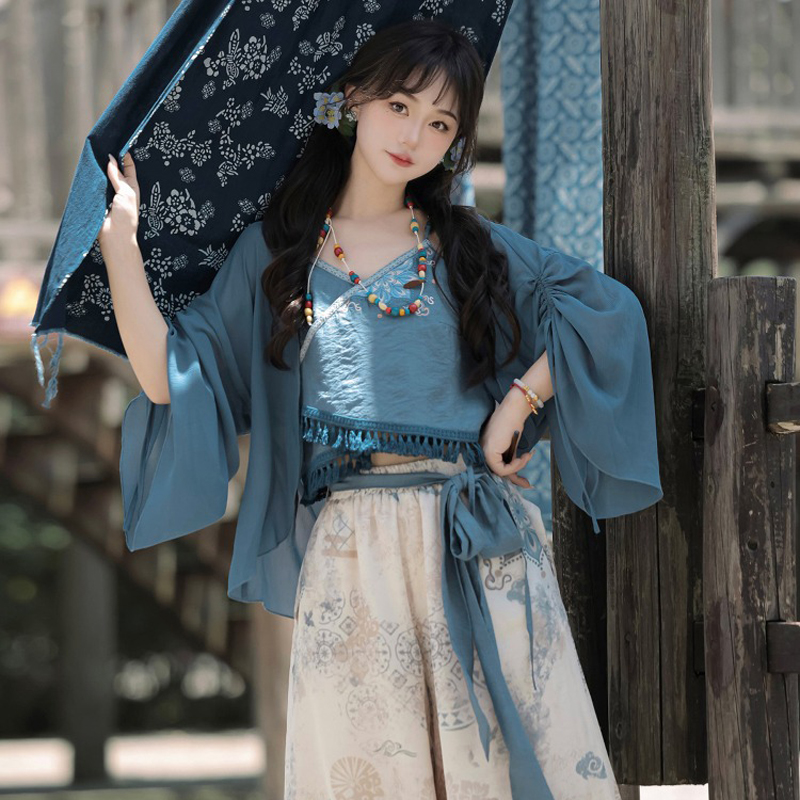 New-Ladies-Fashion-Hanfu-Song-Pants-Han-Element-Set-3 New Ladies Fashion Hanfu Song Pants Han Element Set