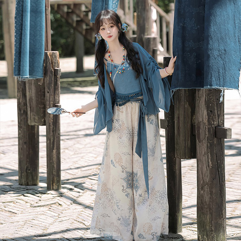New-Ladies-Fashion-Hanfu-Song-Pants-Han-Element-Set-4 New Ladies Fashion Hanfu Song Pants Han Element Set