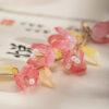 Summer-Children-Pink-Peach-Blossom-Hairpin-Performance-Hair-Accessory-2 Summer Children Pink Peach Blossom Hairpin Performance Hair Accessory