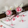 Summer-Children-Pink-Rabbit-Pearl-Cute-Hairpin-2 Summer Children Pink Rabbit Pearl Cute Hairpin