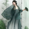 Summer-Ladies-Hanfu-Qi-Xiong-Hezi-Qun-Fresh-Daily-Big-Sleeve-Shirt-3 Summer Ladies Hanfu Qi Xiong Hezi Qun Fresh Daily Big Sleeve Shirt
