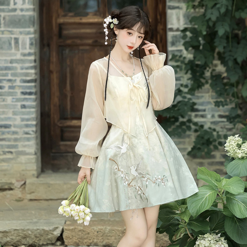Women-Summer-Dresses-Modified-Hanfu-Casual-Cute-Clothing-1 Women Summer Dresses Modified Hanfu Casual Cute Clothing